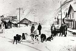 Street Scene, Dawson, Yukon, Looking North