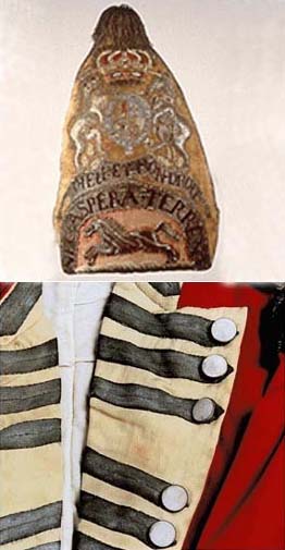 Details of costume worn by Norman Leslie