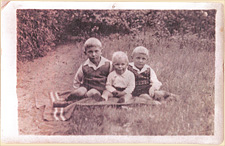 Ole, Sigvard, and Chris Bennedsen, ca 1936.