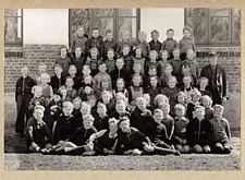 Students at Spandet school, ca 1939