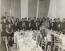 Members of the Monteleone Social Club at a banquet at the King Edward Hotel in Toronto, late 1950s. The club still exists