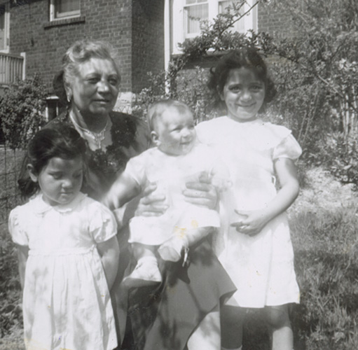 Carmela Colangelo and her granddaughters, Carmela, Theresa, and Paula Cavalluzzo