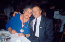 Chris and Connie Bennedsen at the Order Sons of Italy Columbus Day dance, Toronto, 1997