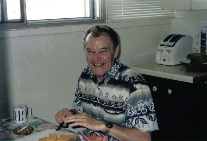 Chris Bennedsen at home, ca 2001 