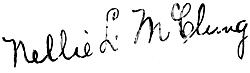 Signature of Nellie McClung 