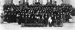 Alberta women attending provincial parliament during passage of Equal Suffrage Bill, Edmonton, March 1, 1916