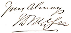 Signature of Thomas Dâ€™Arcy McGee 