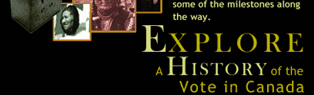 Explore A History of the Vote in Canada.