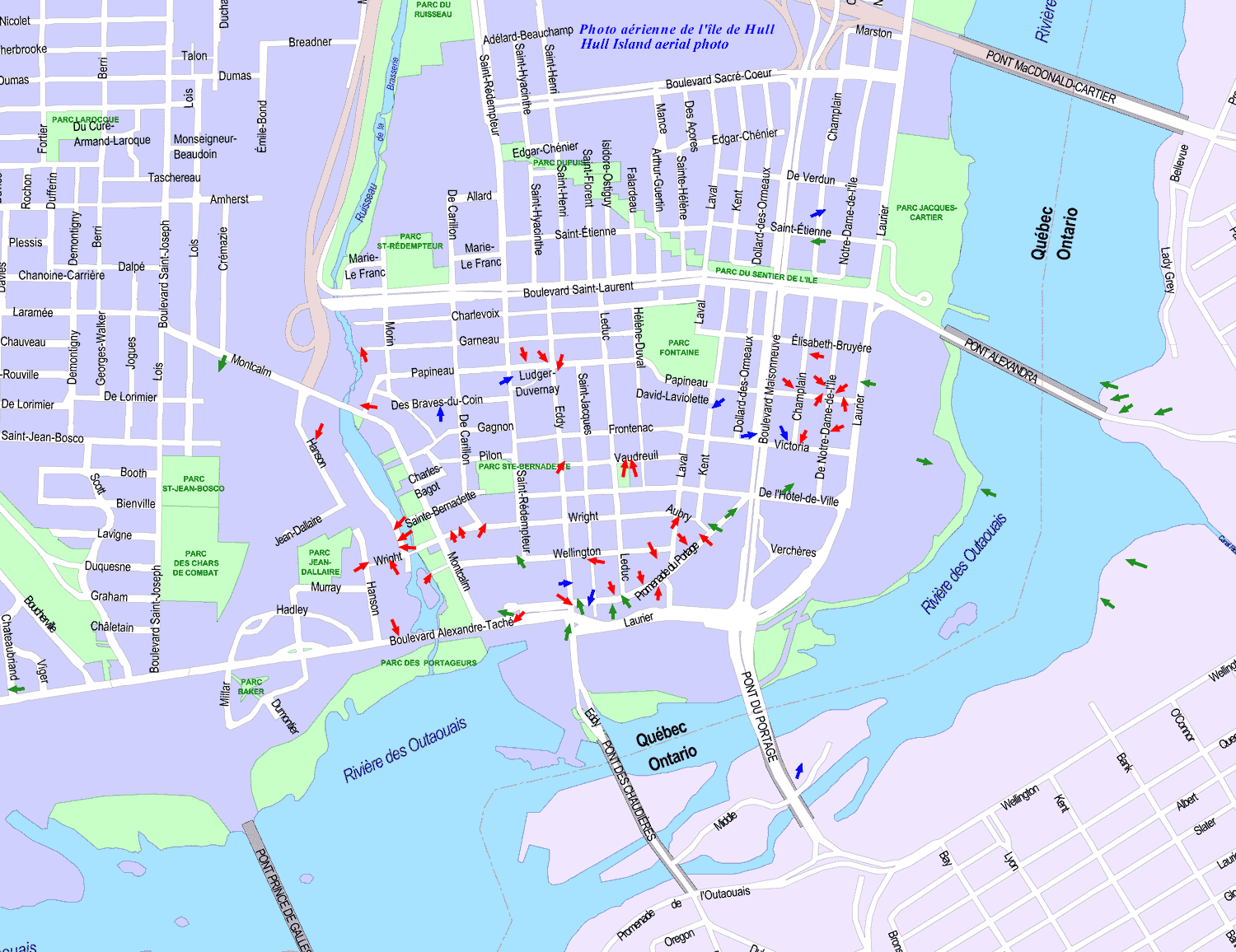 Map of Gatineau - Hull