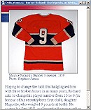 Maurice Richard's Number 9 Sweater