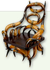 Rustic longhorn armchair, © CMC/MCC, 84-131