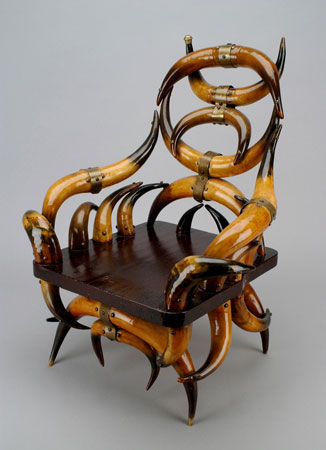 Rustic longhorn armchair, © CMC/MCC, 84-131