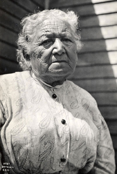 Mary McKee (1838-1922) ; Huronne de la réserve d'Anderson près de Amherstburg, Ontario. Cette dernière fut la première informatrice parlant huron que rencontra Marius Barbeau., © MCC/CMC, 19931