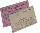 Carte d'entrée et invitation, 1909., © MCC/CMC, 