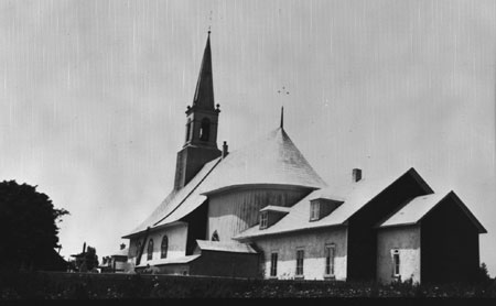Église de Saint-François, construite en 1736, Île d'Orléans, Québec, 1925., © MCC/CMC, Marius Barbeau, 65865