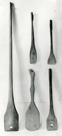 Wooden paddles used in handling hot maple sugar. 1940., © CMC/MCC, Marius Barbeau, 87190