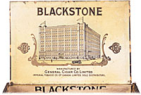 Cigar box label : Blackstone