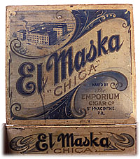 Cigar box label : El Maska "Chica"
