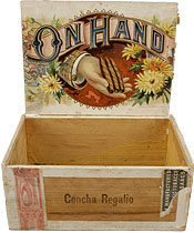 Cigar box label : On Hand