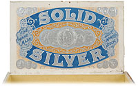 Cigar box label : Solid Silver