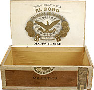 Cigar box label : El Doro
