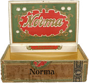 Cigar box label : Norma