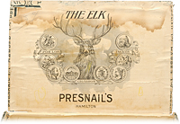 Cigar box label : The Elk