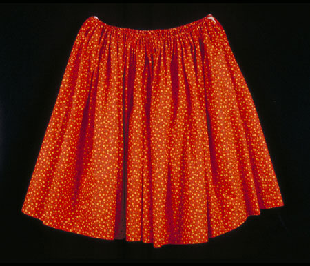 Cotton skirt with a small floral print., © CMC/MCC, 76-514.4