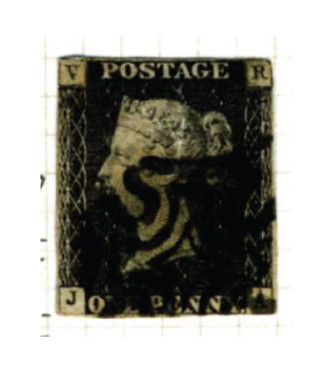 Common VR Penny Black lithographic forgery