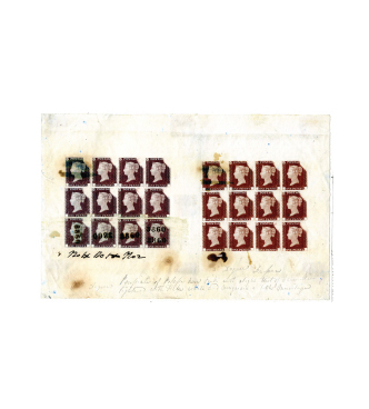 Experiment with black cancels on reddish-brown