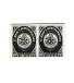 One Shilling plate proofs in black, pair