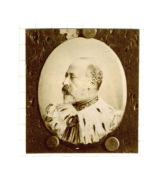 Reduced-size bromide portrait of King Edward