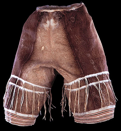 animal skin shoes worn by the inuit