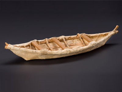 Moose skin boat (model)