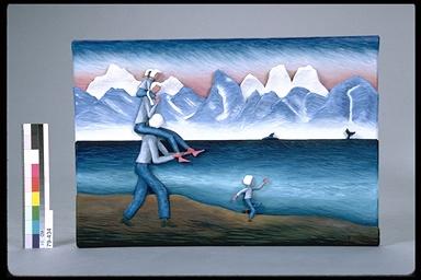 bas-relief, Evening Stroll by Unknown artist