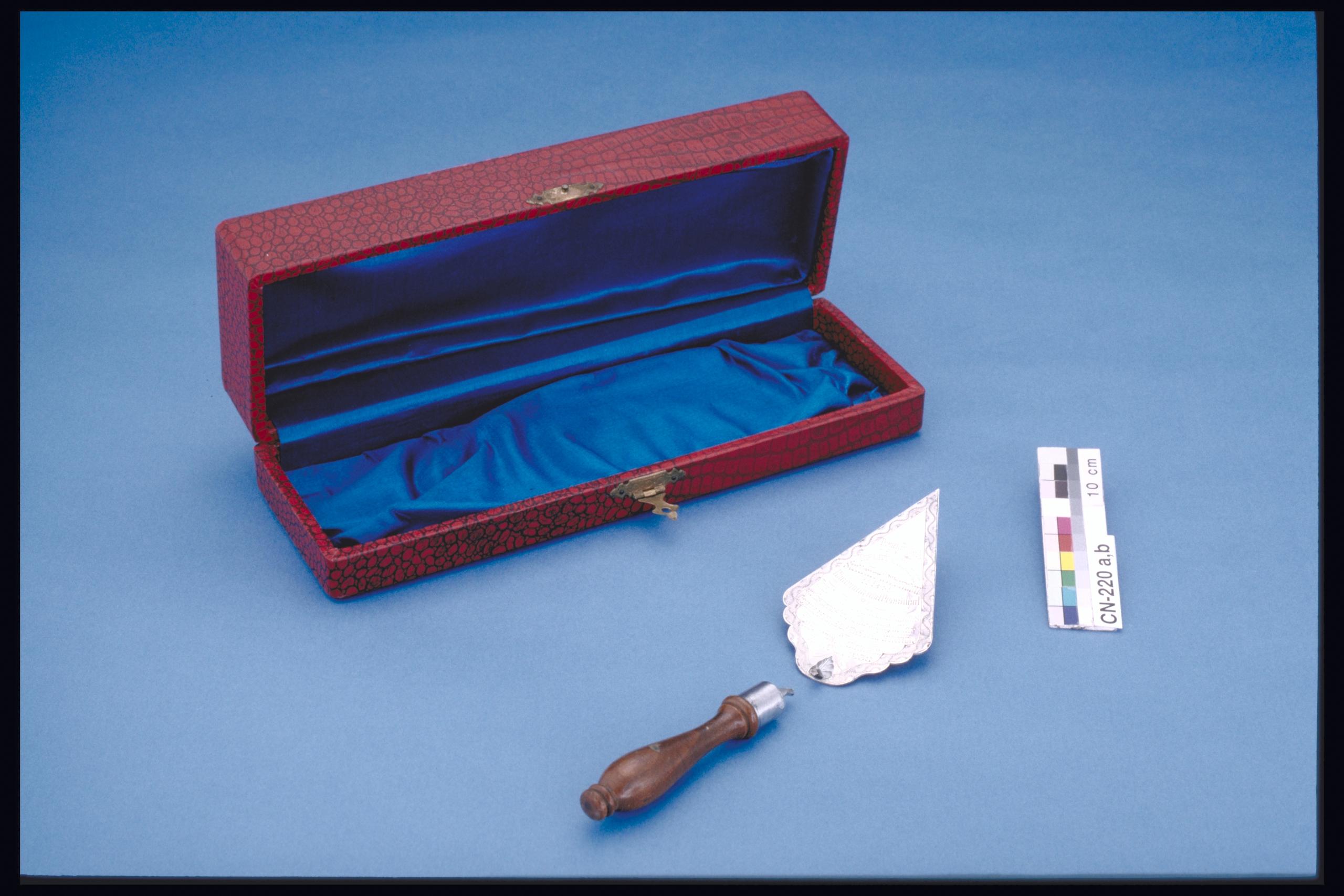 ceremonial trowel ceremonial trowel case Canadian Museum of History