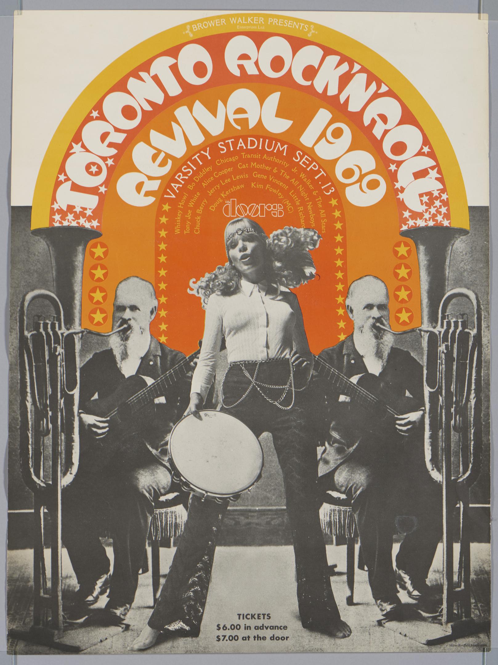 Concert poster ''Toronto Rock & Roll Revival'', 13 September 1969