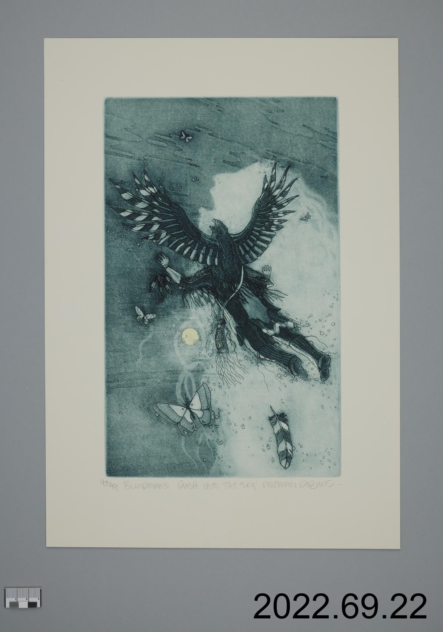 art print, Blindman's Rush Into The Sky by Robinson, Michael