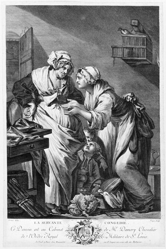 The Maidservant Dismissed, 18th century, according to Jean-Baptiste Greuze