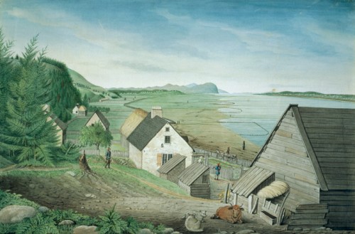 A View of the Château-Richer, Cape Torment, and Lower End of the Isle of Orleans near Quebec