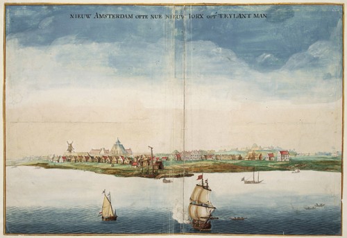 View of New Amsterdam in 1664