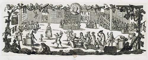 Jean Ramponneau’s Cabaret, 1761, by Jean Michel Papillon, engraver