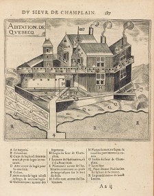 Quebec Habitation | Samuel de Champlain, 1613, Library and Archives Canada, e010774131