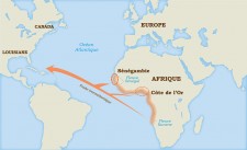 The geographic origin of African slaves