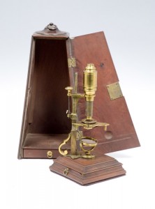 Compound Microscope, ca. 1750, by John Cuff, London