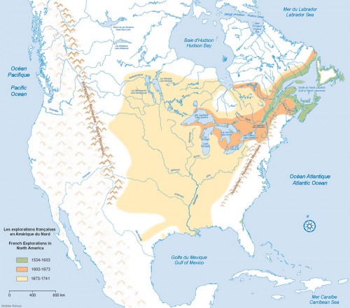 French Explorations in North America