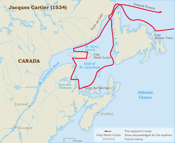 the route of jacques cartier