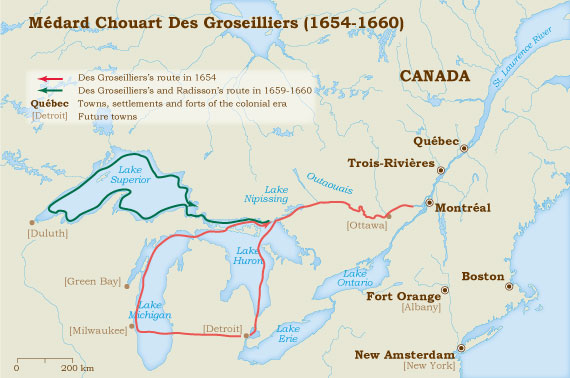 Groseilliers 1654-1660