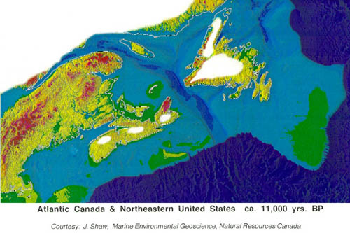 A map of Atlantic Canada