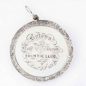 Silver shinty medal